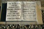 DELPORT Machiel Jacobus 1872-1956 & Johanna Elizabeth Francina WEEBER 1885-1947