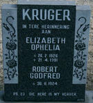 KRUGER Robert Godfred 1924- & Elizabeth Ophelia 1926-1991