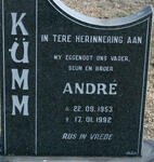 KÜMM André 1953-1992