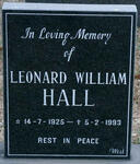 HALL Leonard William 1925-1993