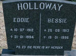 HOLLOWAY Eddie 1912-1994 & Bessie 1913-1996