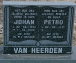 HEERDEN Johan, van 1938-1994 & Petro 1945-