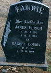 FAURIE Janus Ulrich 1913-1994 & Rachel Louisa 1914-2003