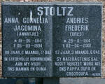 STOLTZ Andries Frederik 1914-2001 & Anna Cornelia Jacomina 1914-1994
