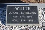 WHITE Johan Cornelius 1907-1992