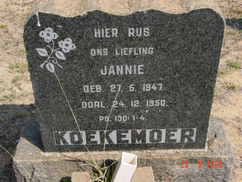 KOEKEMOER Jannie 1947-1950