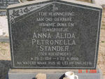STANDER Anna Alida Petronella nee KOEKEMOER 1914-1988