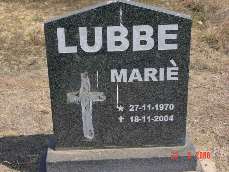 LUBBE Marié 1970-2004