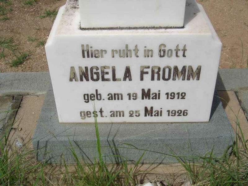 FROMM Angela 1912-1926