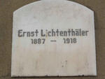 LICHTENTHÄLER Ernst 1887-1918