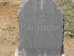 FRIEDHOFF Franz 1883-1918