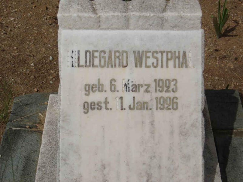 WESTPHAL Hildegard 1923-1926