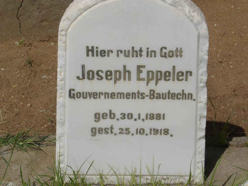 EPPELER Joseph 1881-1918