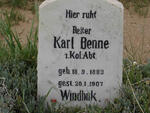BENNE Karl 1883-1907