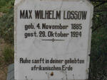 LOSSOW Max Wilhelm 1885-1924