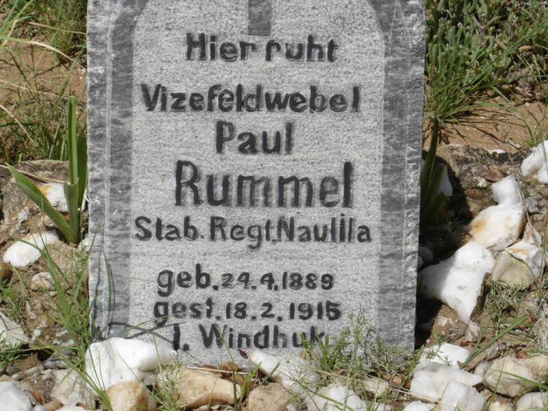 RUMMEL Paul 1889-1915