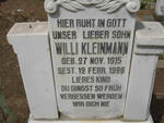 KLEINMANN Willi 1915-1926