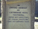 FARTHING Catherine nee HOGG 1907-1937