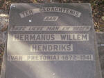 HENDRIKS Hermanus Willem 1872-1941