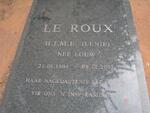 ROUX H.M.E., le nee LOUW 1904-2003