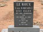 ROUX Lulu Ellen, le nee DAWSON 1901-1987
