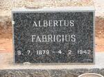 FABRICIUS Albertus 1879-1942
