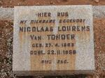 TONDER Nicolaas Lourens, van 1889-1958
