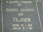 VILJOEN Barend Jacobus 1905-1991