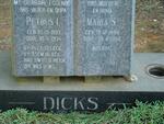 DICKS Petrus L 1893-1974 & Maria S. 1898-1982