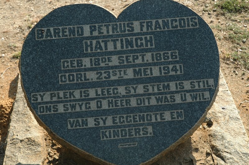 HATTINGH Barend Petrus Francois 1866-1941