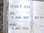 UYS John F. 1877-1932