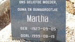 ?? Martha 1927-1999