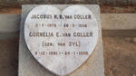 COLLER Jacobus N.B., van 1879-1950 & Cornelia E. VAN ZYL 1881-1950