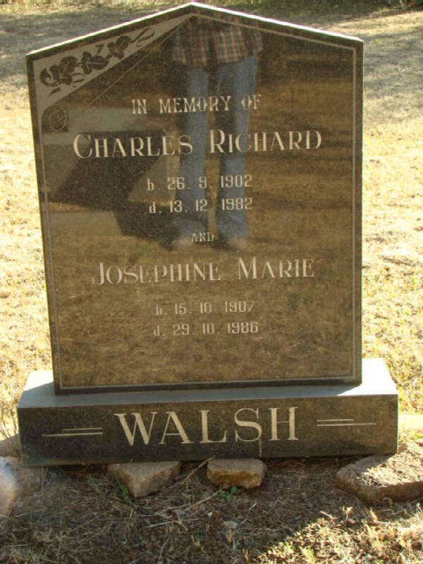 WALSH Charles Richard 1902-1982 & Josephine Marie 1907-1986