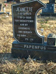PAPENFUS Jeanette 1925-1998