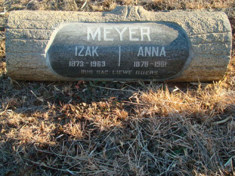 MEYER Izak 1873-1963 & Anna 1878-1961