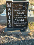 MARITZ Faan 1911-1994 & Violet 1913-1989