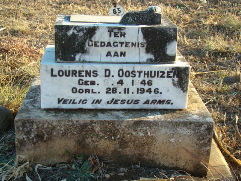 OOSTHUIZEN Lourens D. 1946-1946