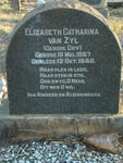 ZYL Elizabeth Catharina, van nee DRY 1867-1948