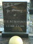 HODGSON E.E.M. 1896-1955