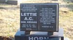 HORN Lettie A.C. nee KRUGER 1931-2003
