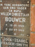 BOUWER Willem Christiaan 1928-1988