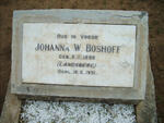 BOSHOFF Johanna W. nee LANDSBERG 1898-1951
