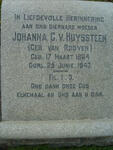 HUYSSTEEN Johanna C., v. nee VAN ROOYEN 1864-1947