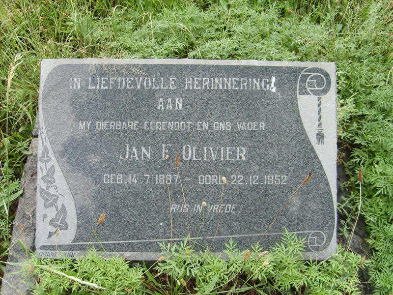 OLIVIER Jan F. 1897-1952
