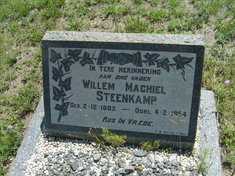 STEENKAMP Willem Machiel 1885-1954