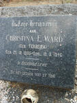 WARD Christina E. nee FERREIRA 1905-1946