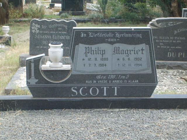 SCOTT Philip 1888-1984 & Magriet 1902-1994