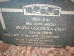 HUGO Helena Gertruida nee DE VRIES 1875-1937