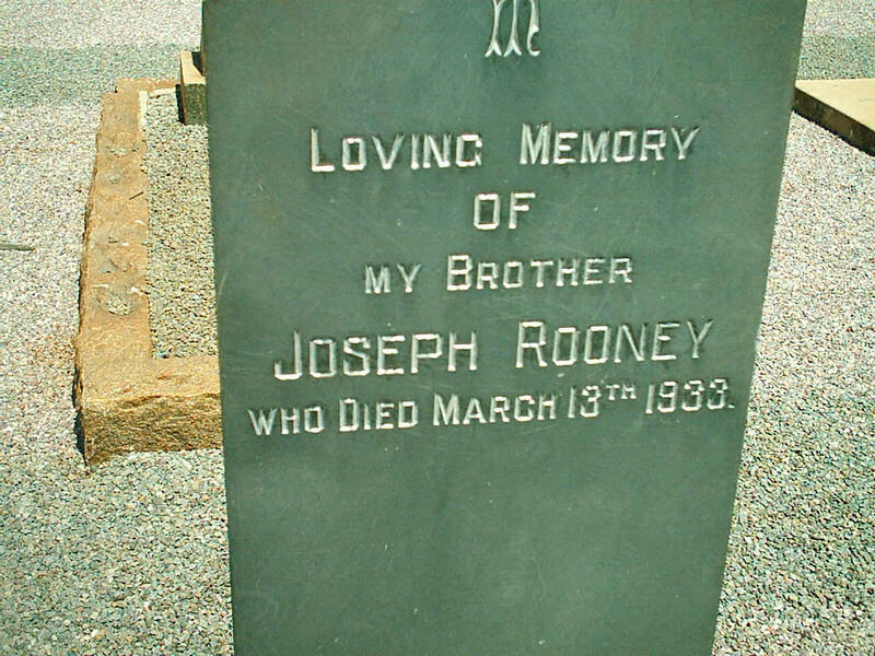 ROONEY Joseph -1933